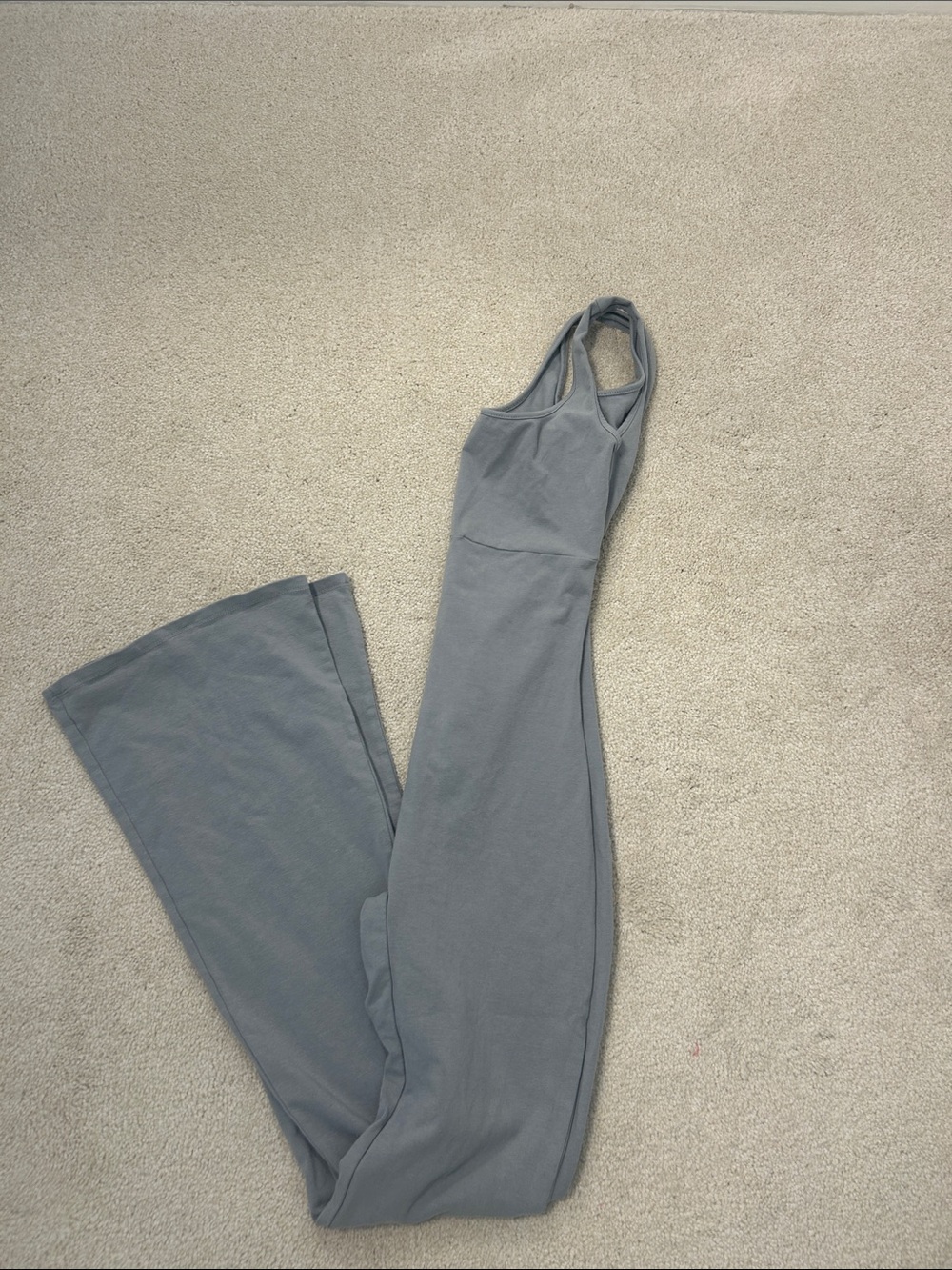 Women's Gray Flare leg Jumpsuit